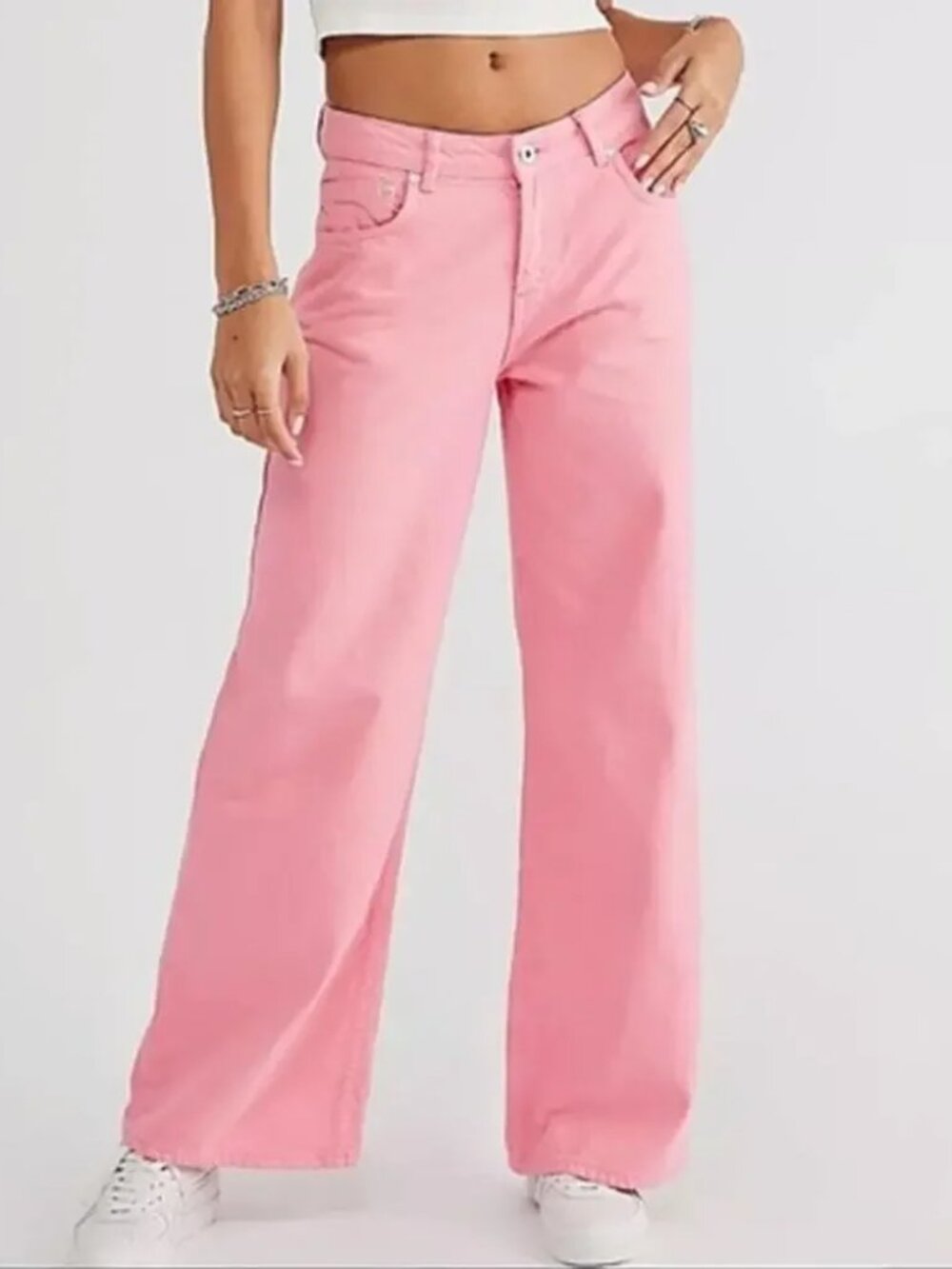 Ragged Priest Jeans Release Jeans Low Rise Pink 34 NWT